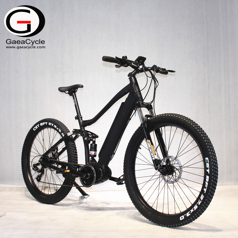 Mid Drive Full Suspension Mountain Electric Bicycle