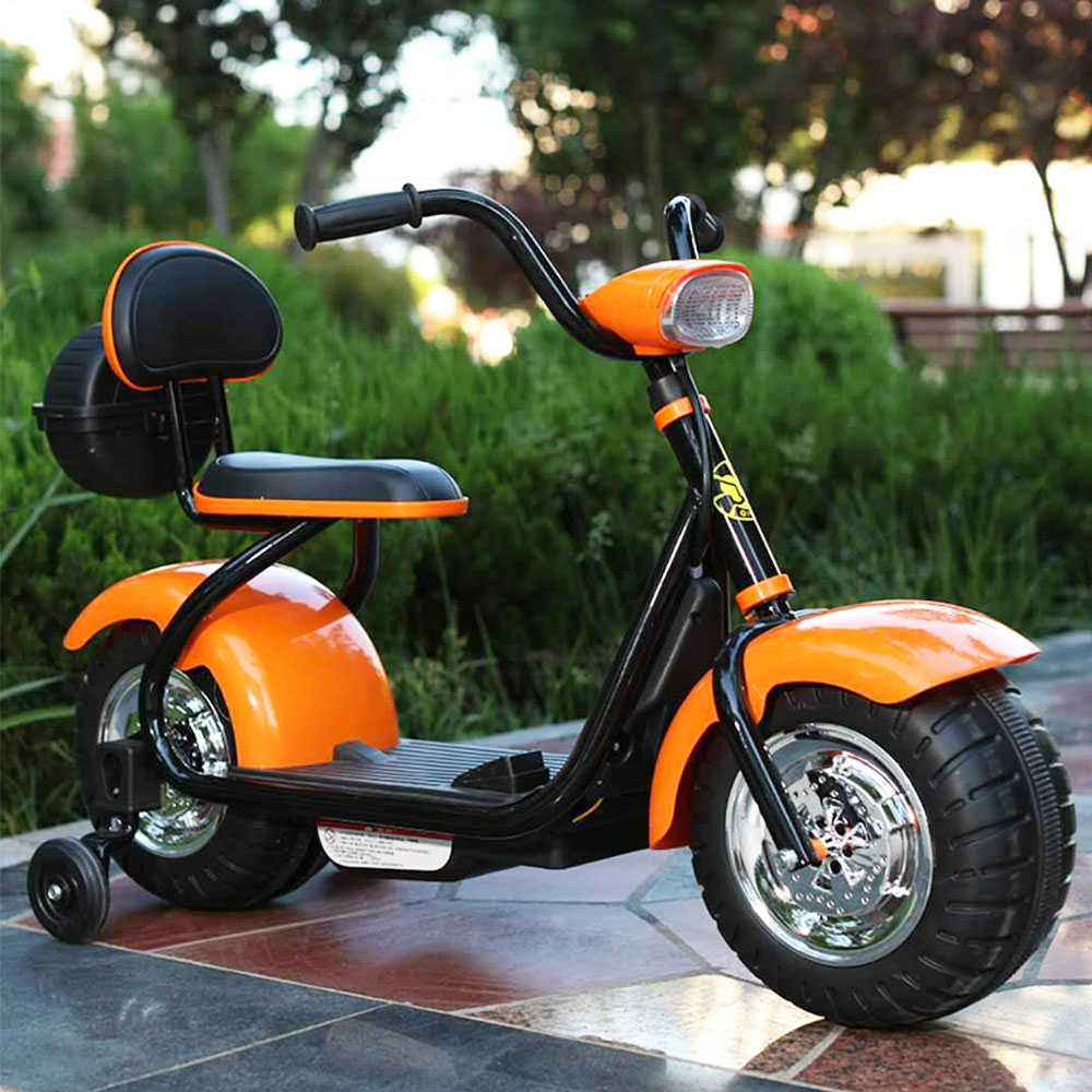 2020 New Baby Electric Scooter 2 Wheels With Music USB port Kids Harley