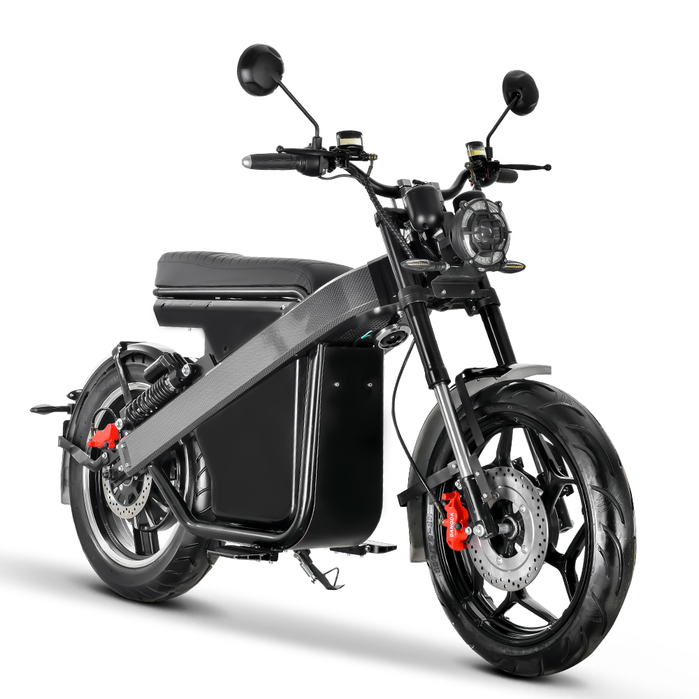 GaeaCycle Moped Styele Ebike,60v Fat Tires Electric Bike, 4000w Brushless Motor, 60v 60ah, EEC Certificated, Top Speed 85km/h