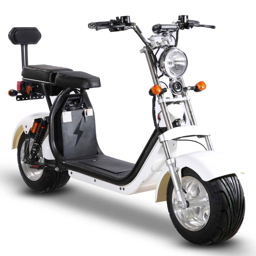 GaeaCycle CP-1.6 Wholesale Price Eu Warehouse 2 Wheels Citycoco Electric Scooter 10" Fat Tires 60v 40ah for Adult