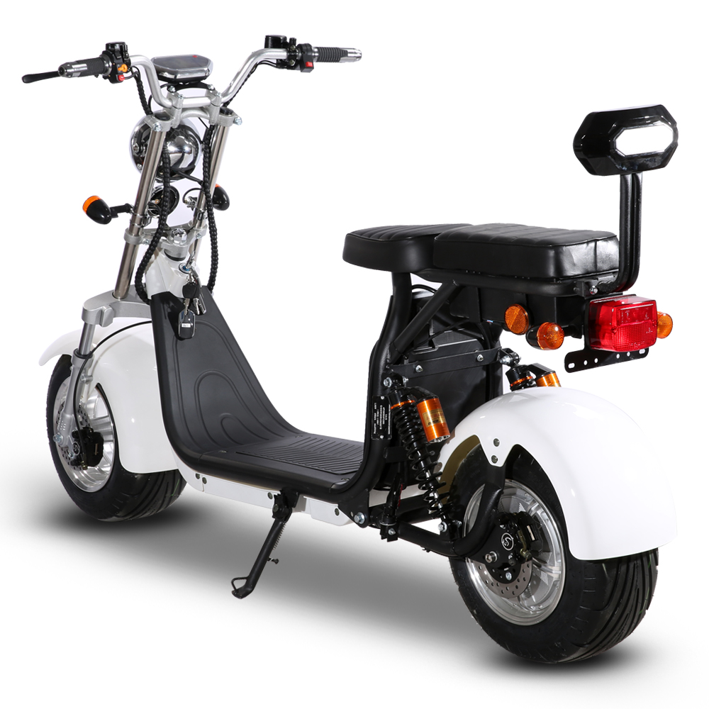 GaeaCycle CP-1.6 Wholesale Price Eu Warehouse 2 Wheels Citycoco Electric Scooter 10" Fat Tires 60v 40ah for Adult