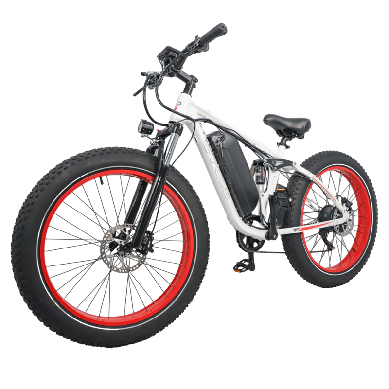 US Stock Fast Delivery 750W Powerful Motor Full Suspension Ebike 26" Fat Tire Electric Bike for Adults