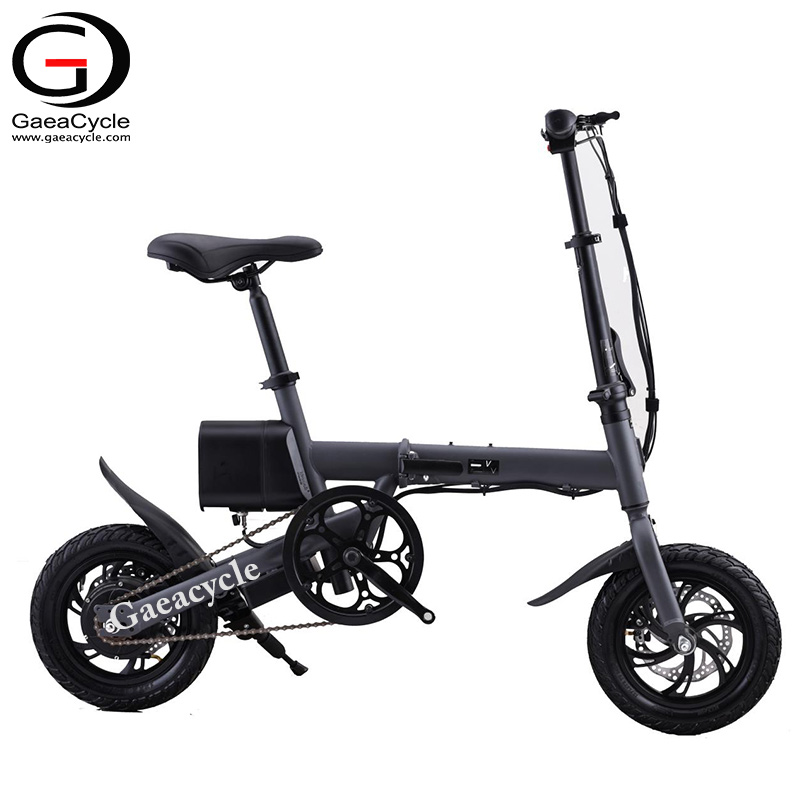 Mini 12inch Tyre Folding Electric Bike Bicycle Pedal Assistance 36volt 240watt Long Range Ebike