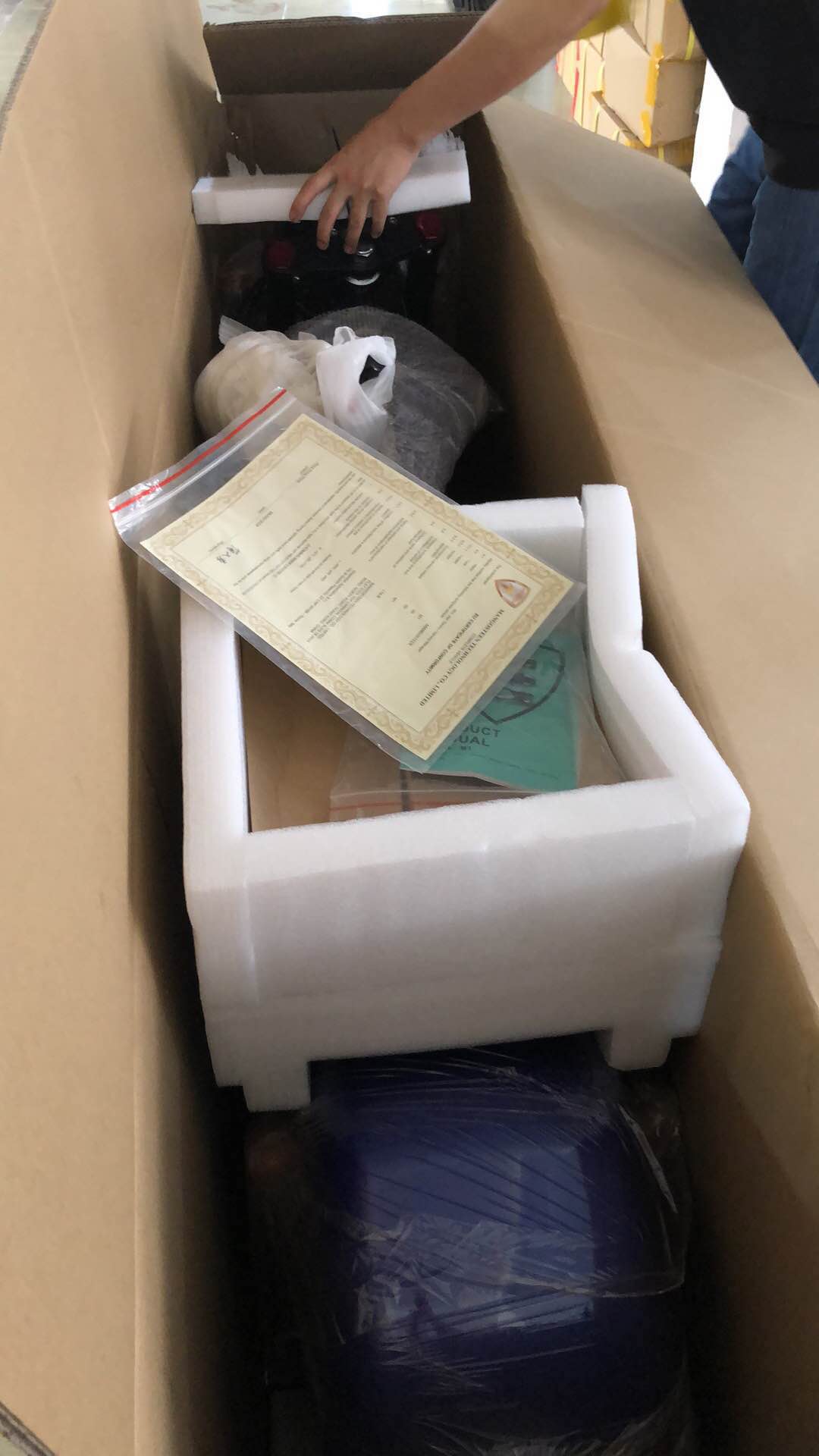 coc paper certificate send with scooter