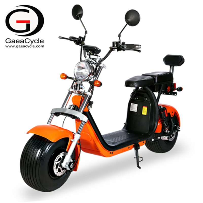 Double Battery Double Front Fork Fat Tire Electric Scooter With EEC