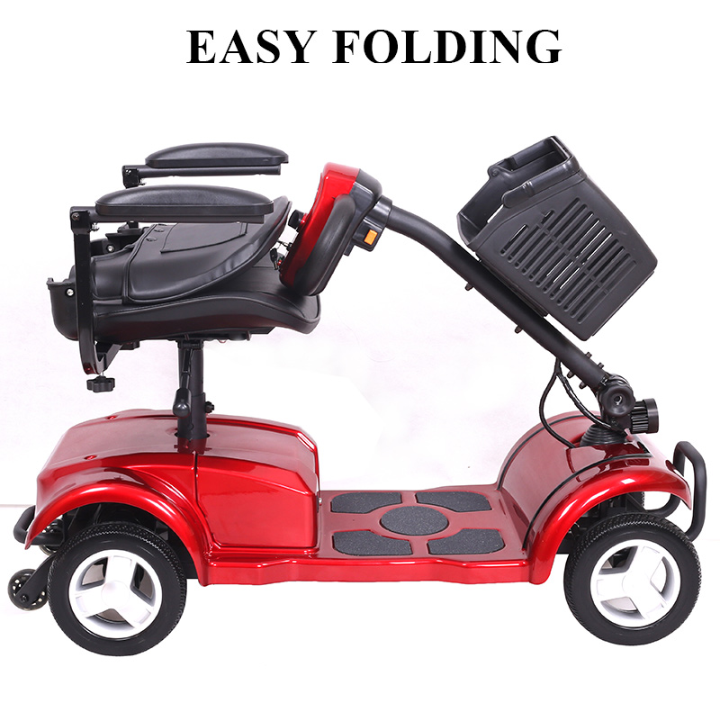 Cheap Elderly Electric Scooter 4 Wheel Folding Mobility Scooter 3493