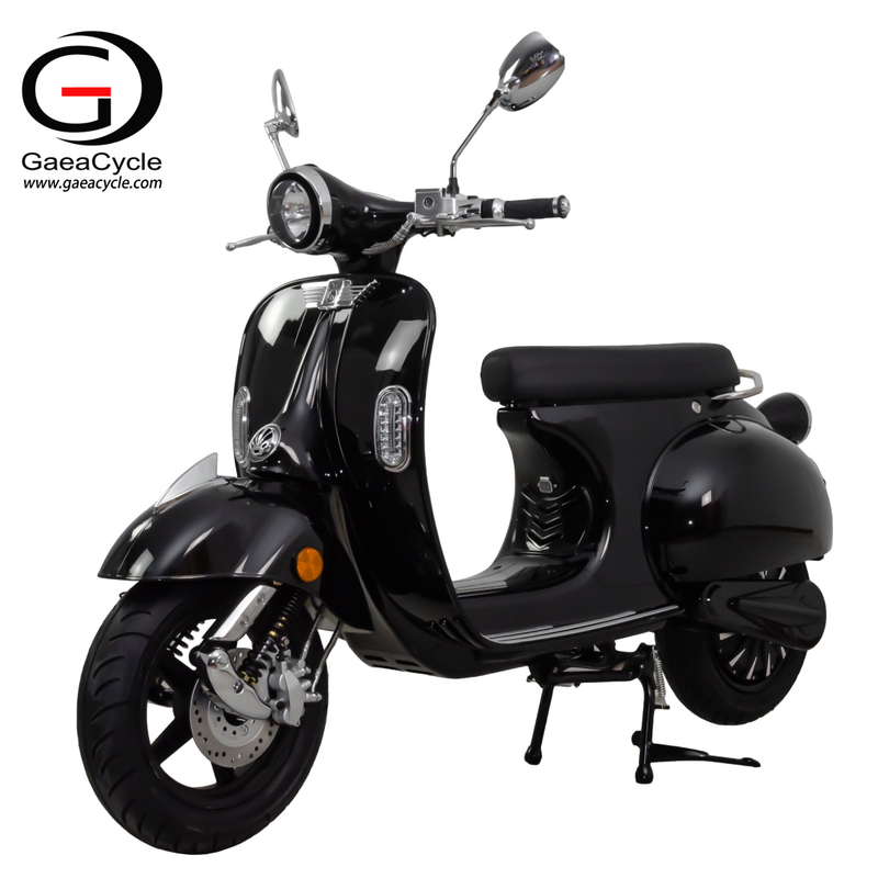 GaeaCycle EV2000 2000w 60v 20ah*2 EEC Certificated Electric Moped Vespa Scooter for Adults