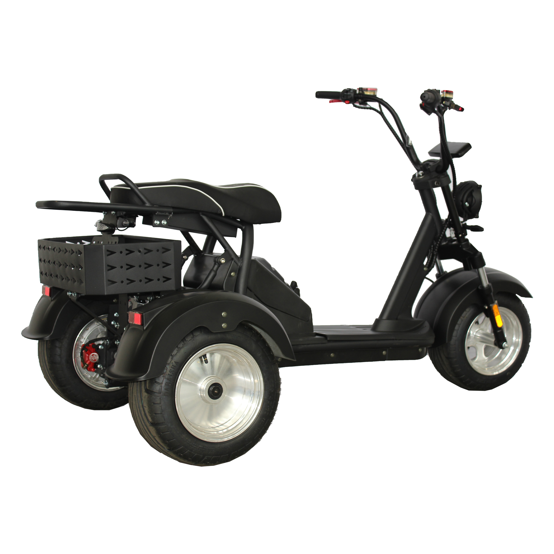 GaeaCycle Street Legal COC Electric Delivery Scooter 3 Wheels Adult Tricycle with Cargo Box Rack