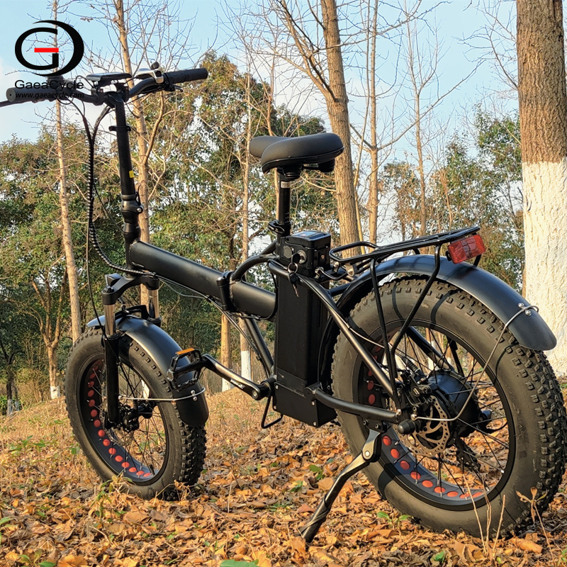 Folding Fat Tire Electric Bike, 500W/750W Brushless Motor, Dual Disc Brake, 15Ah Battery, Shimano 7 Spees | Electric Bike Manufacturer | GaeaCycle
