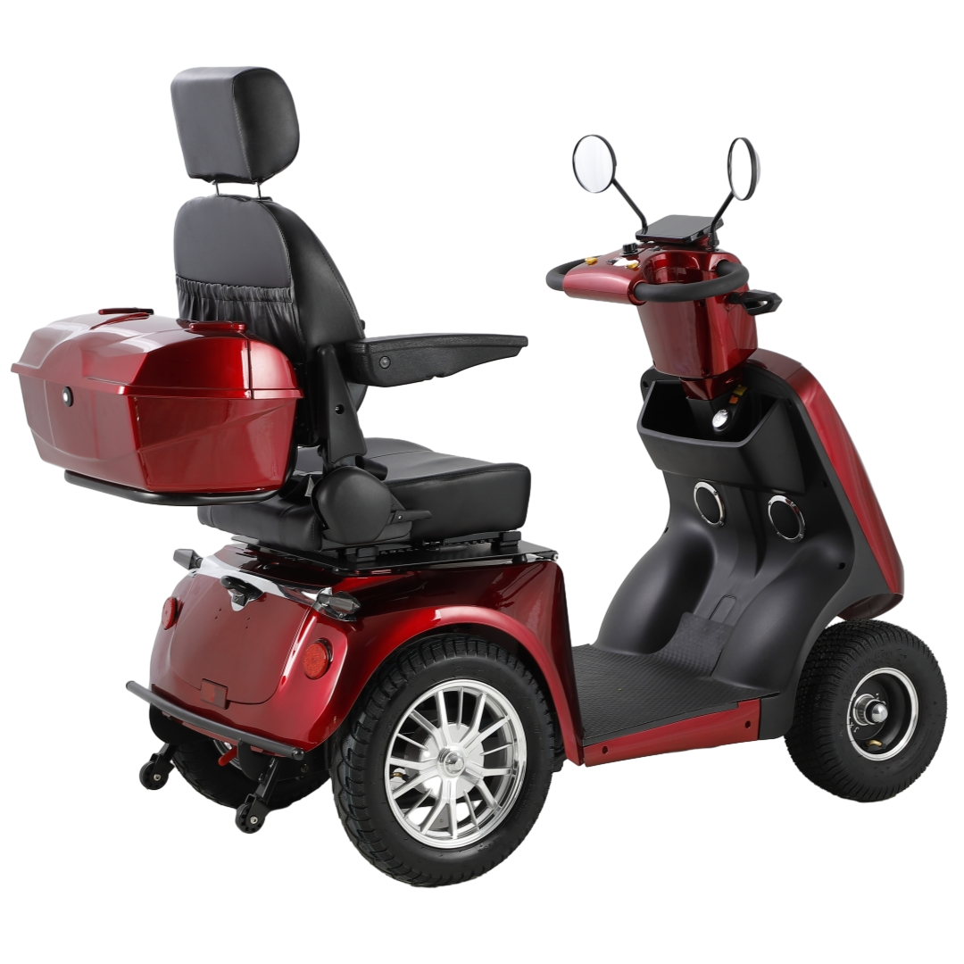 GaeaCycle High Quality Custom 4 Wheels Heavy Duty Electric Mobility Scooter with Disc Brake for Elderly People