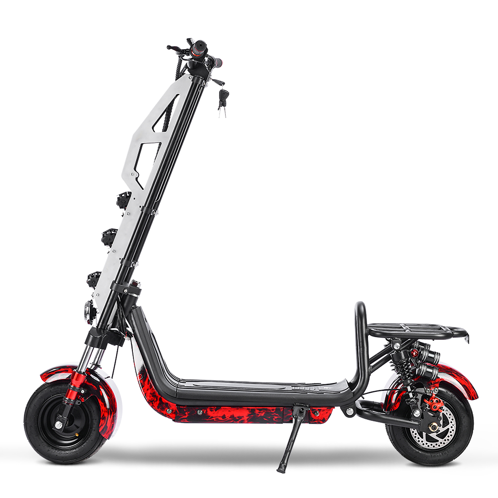 GaeaCycle HBC-05 Citycoco Electric Scooter, 6 Inch Fat Tires, 48v 12ah Lithium Battery, 1000W Brushless Motor