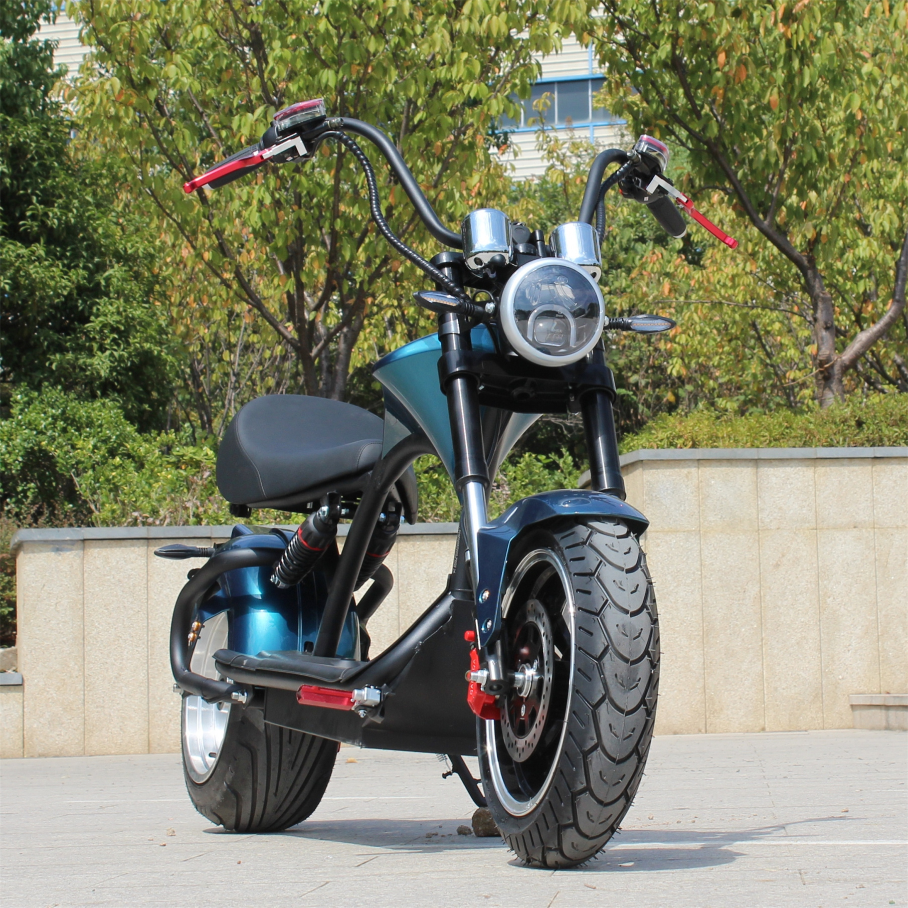 Elektro Roller 60V 3000W 20Ah 30Ah 12 Inch Fat Tire EEC E Chopper Electric Scooter Citycoco For Adult