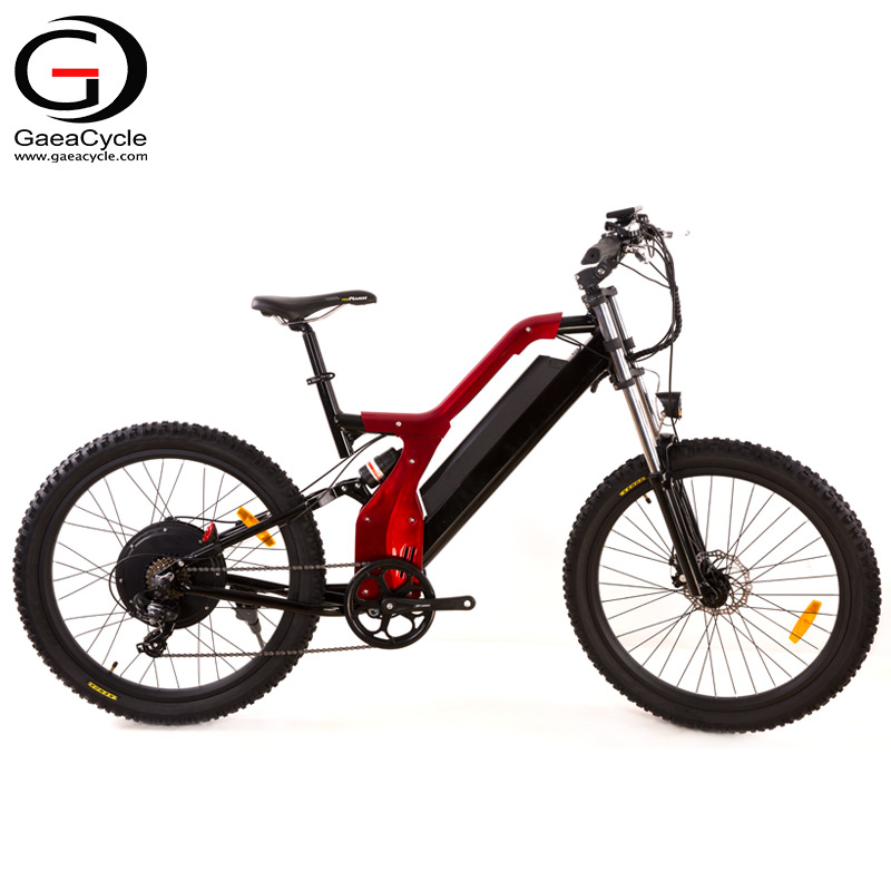 48V 500W Full Suspension Electric Mountain Bicycle 26" for Men