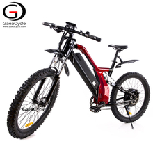 GaeaCycle Vintage Powerful Mountain Electric Bicycle e Bike Full Suspension