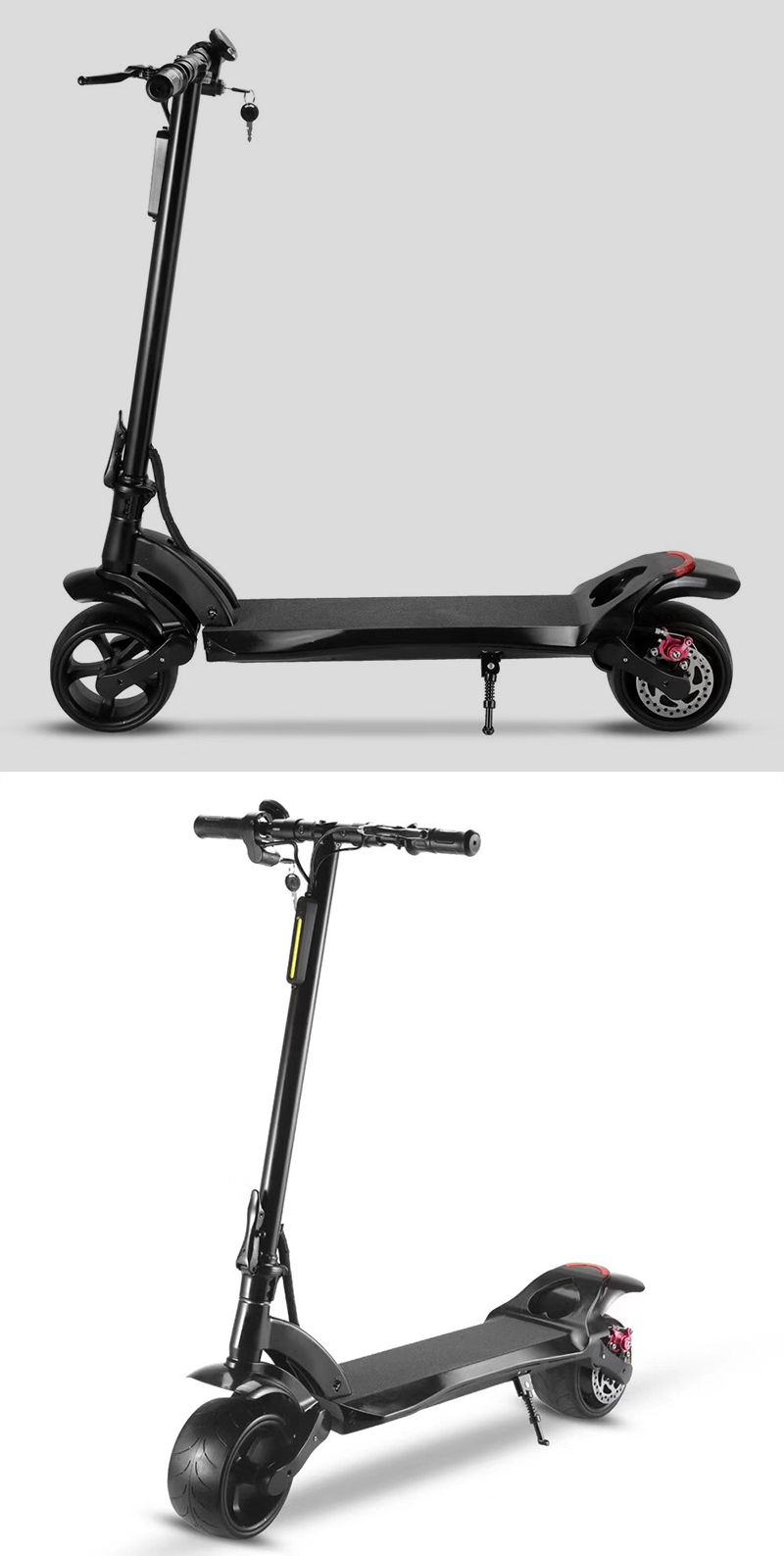 Dual Motor 500W Powerful Electric Scooter Small Folding e Scooter Wide