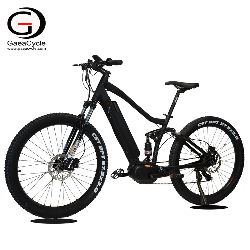 Mid Drive Full Suspension Mountain Electric Bicycle